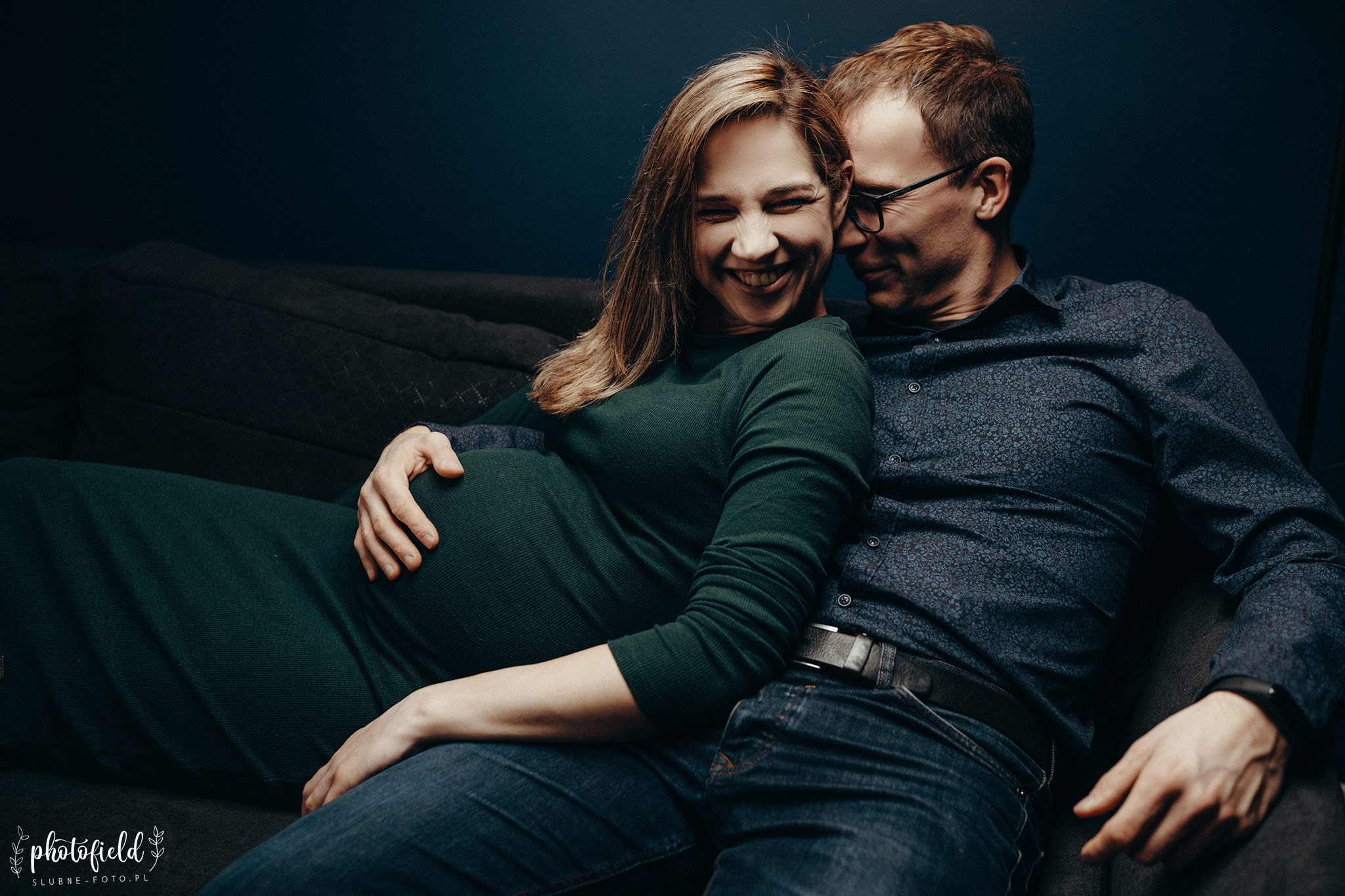 Sesja brzuszkowa ciążowa w domu Łódź