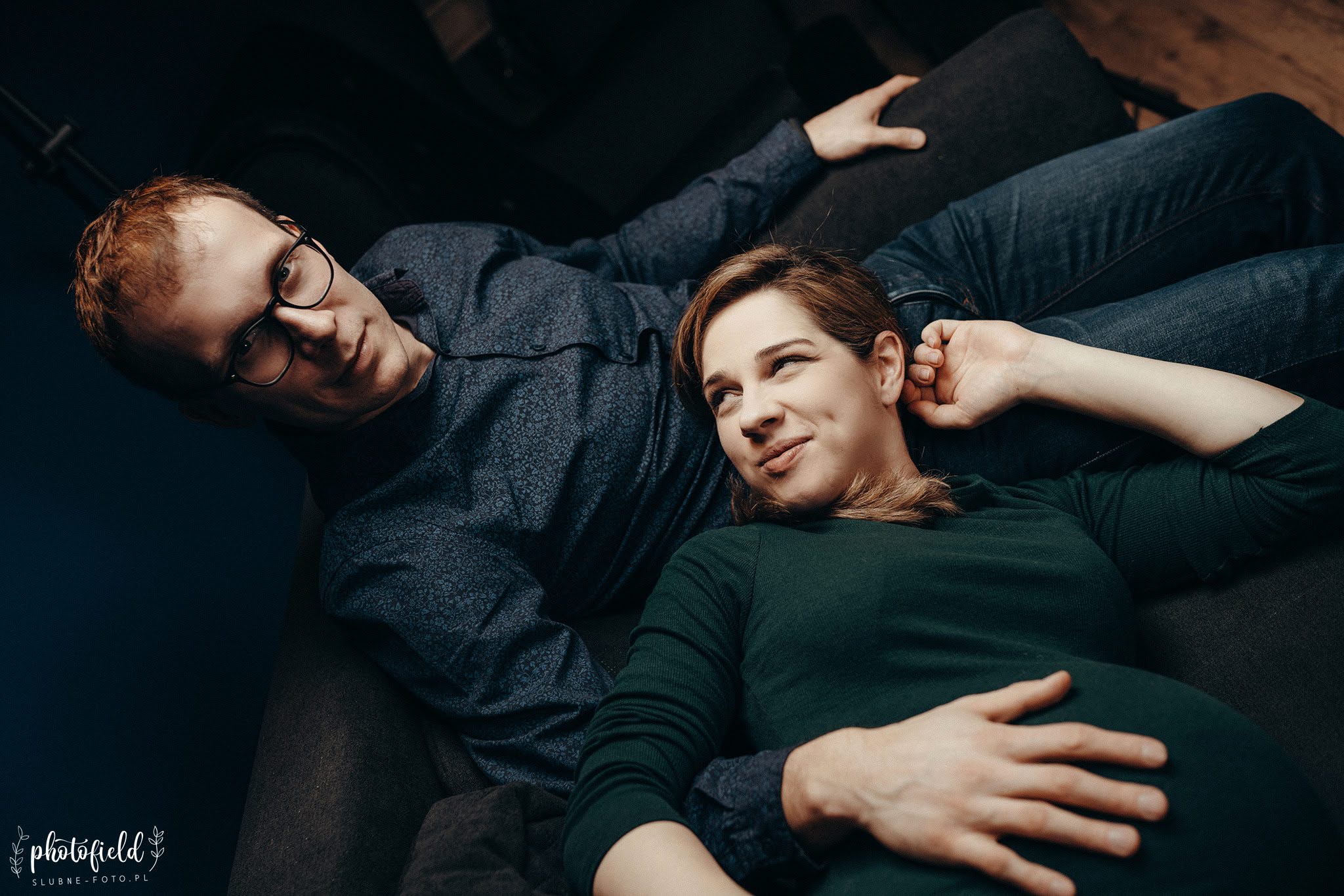 Sesja brzuszkowa ciążowa w domu Łódź