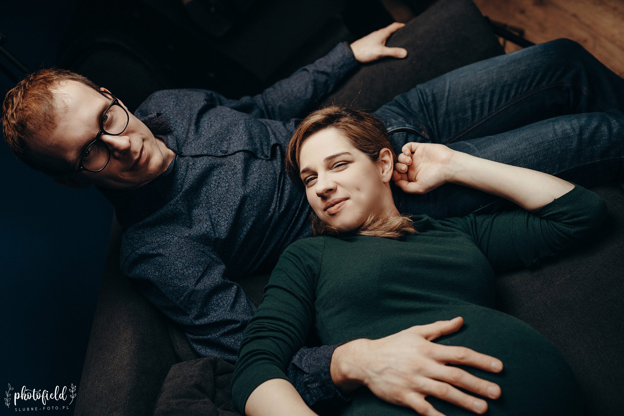 Sesja brzuszkowa ciążowa w domu Łódź