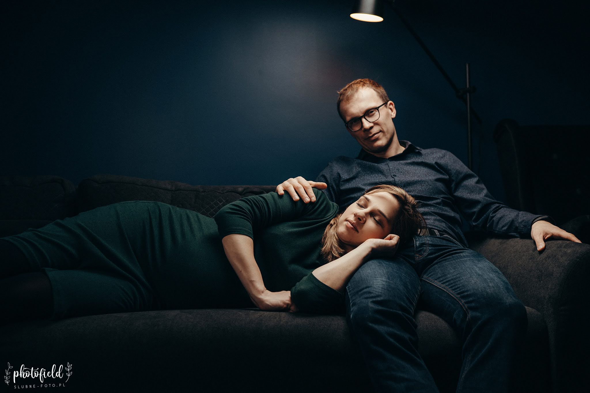 Sesja brzuszkowa ciążowa w domu Łódź