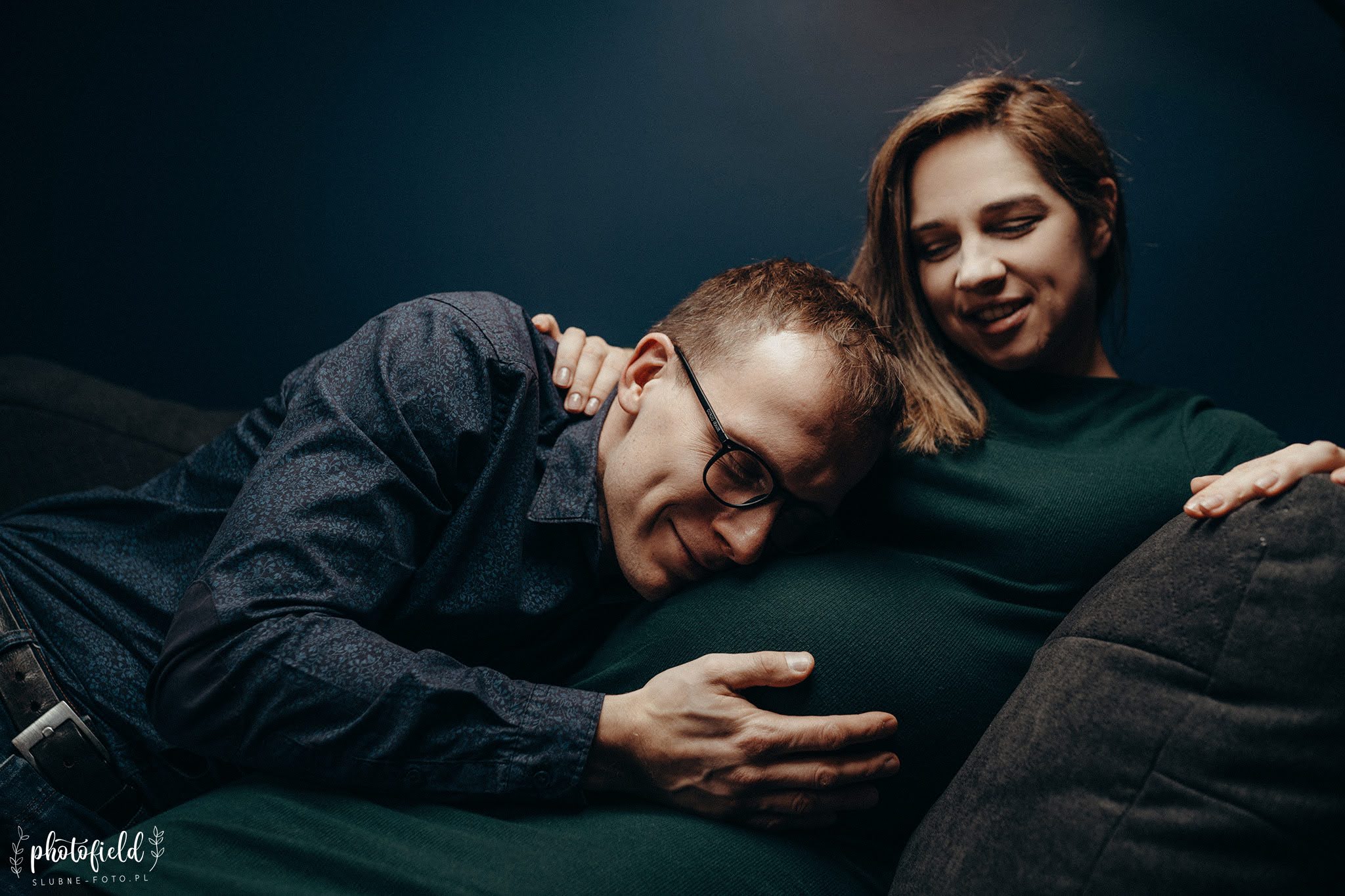 Sesja brzuszkowa ciążowa w domu Łódź