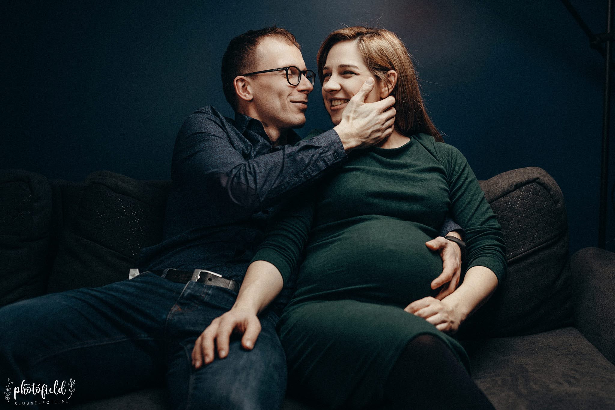 Sesja brzuszkowa ciążowa w domu Łódź