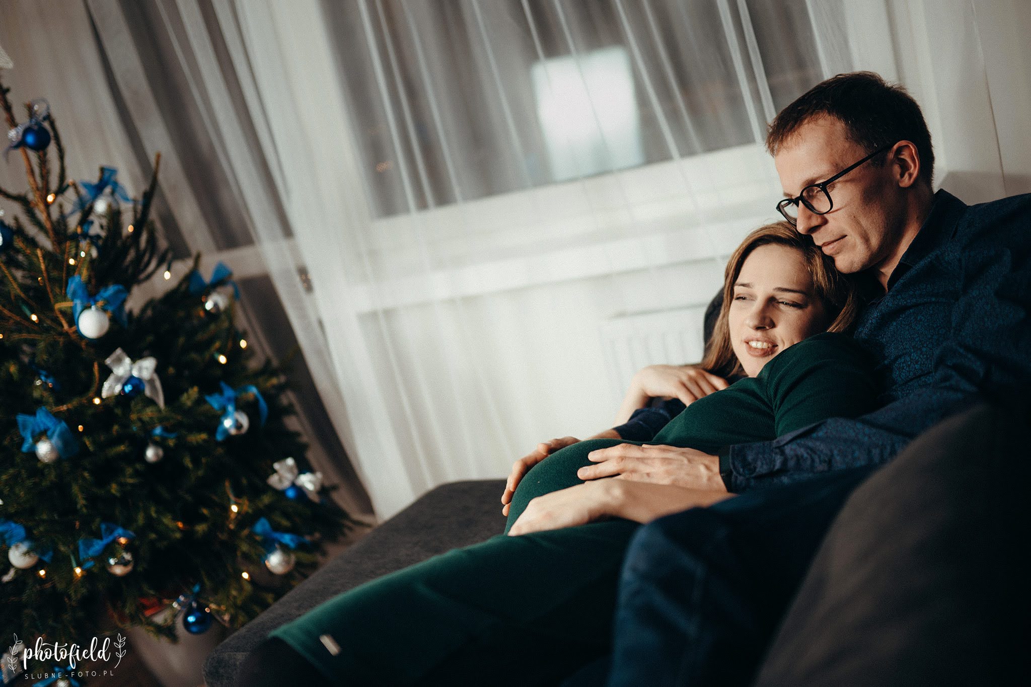 Sesja brzuszkowa ciążowa w domu Łódź