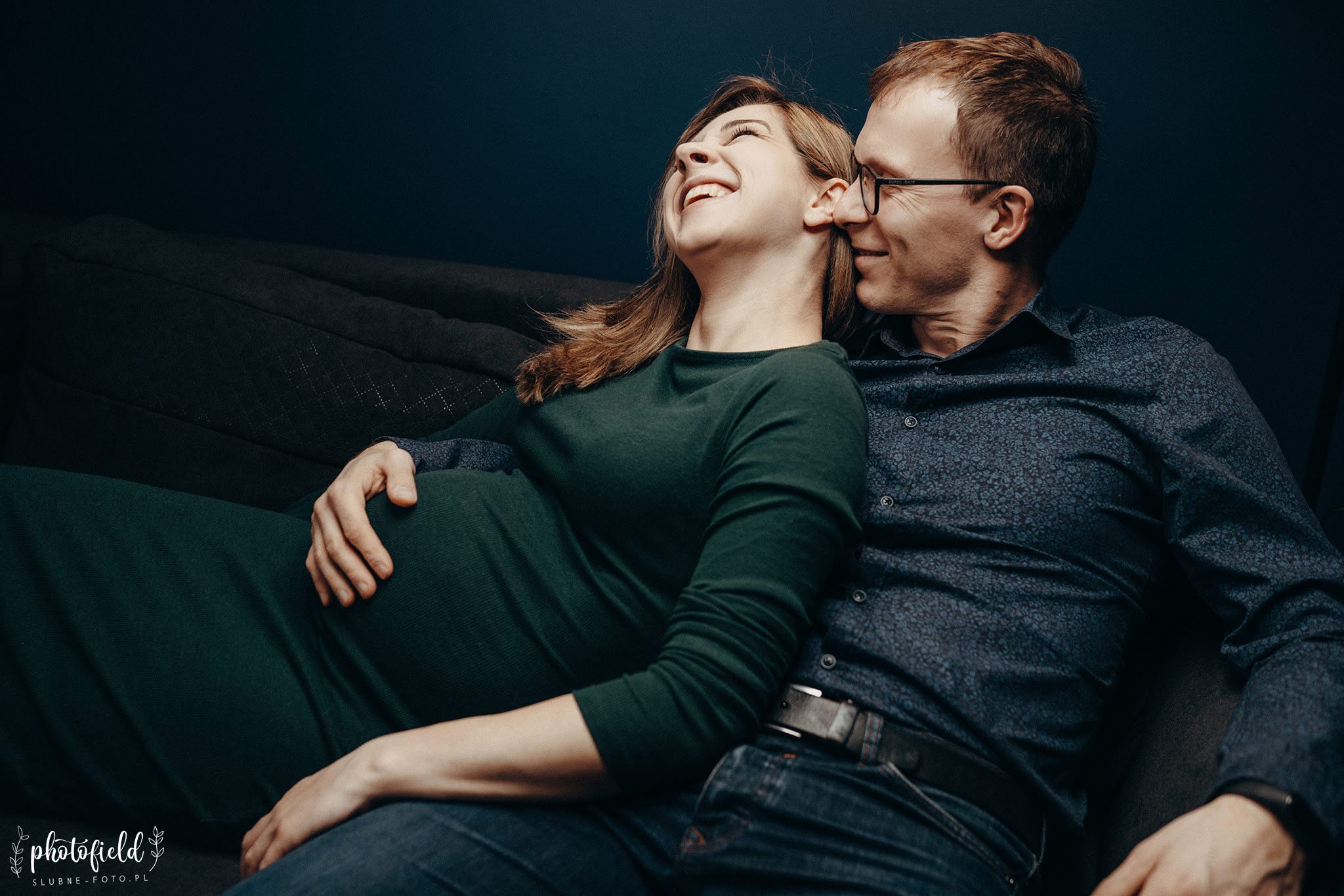 Sesja brzuszkowa ciążowa w domu Łódź