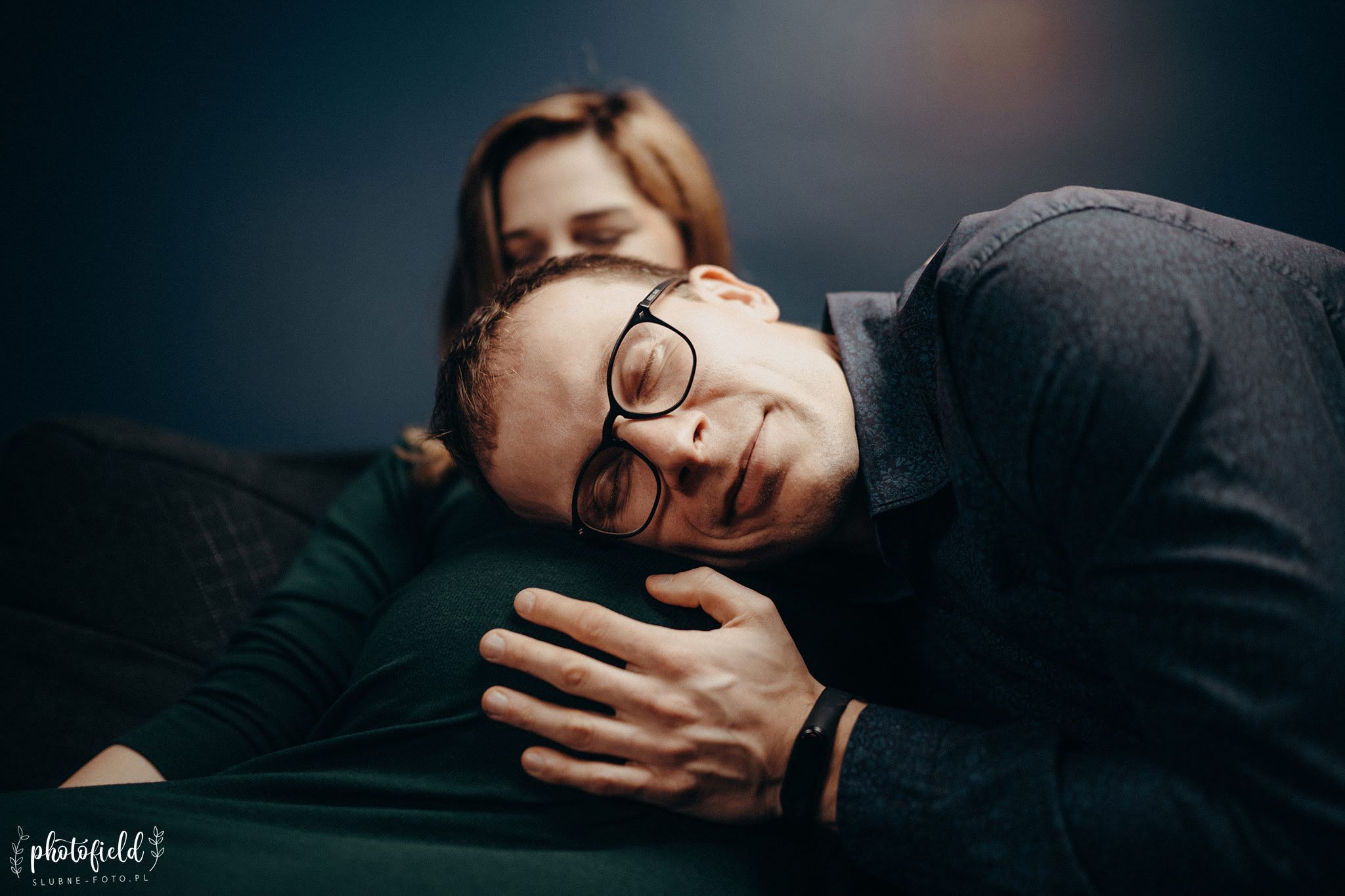 Sesja brzuszkowa ciążowa w domu Łódź