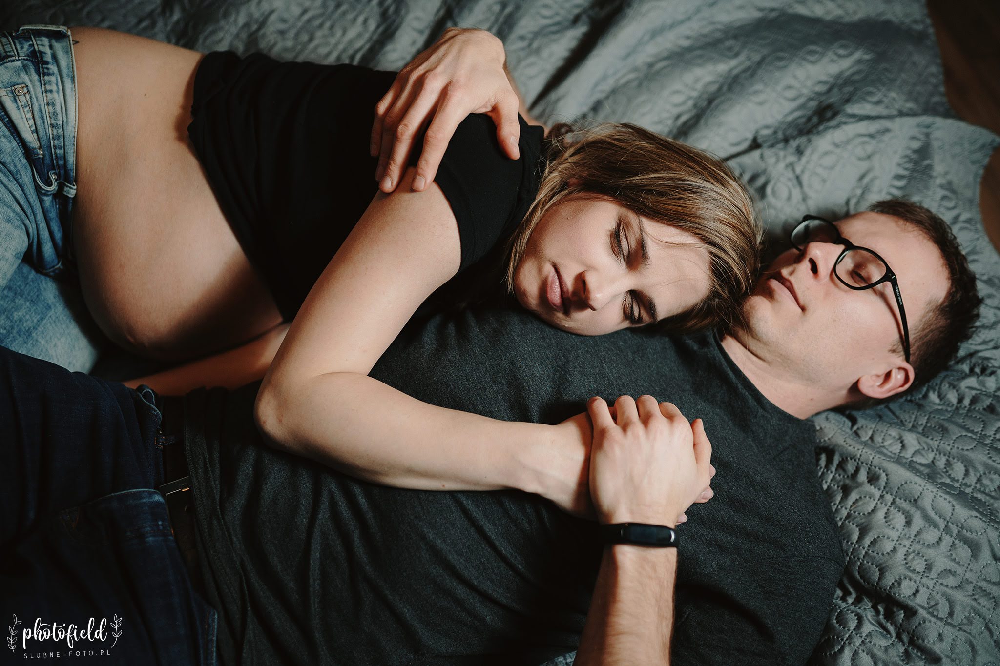 Sesja brzuszkowa ciążowa w domu Łódź