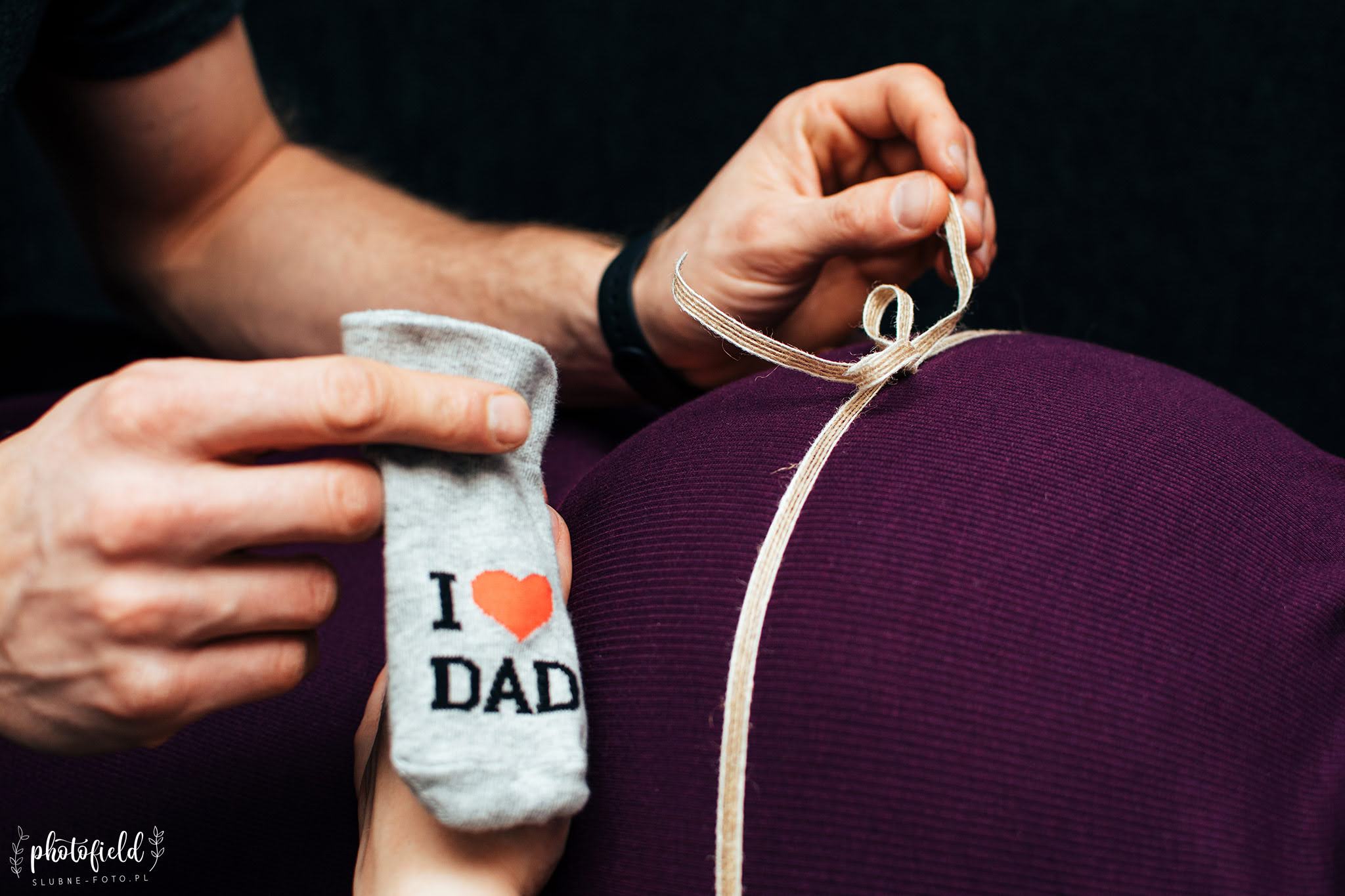 Sesja brzuszkowa ciążowa w domu Łódź