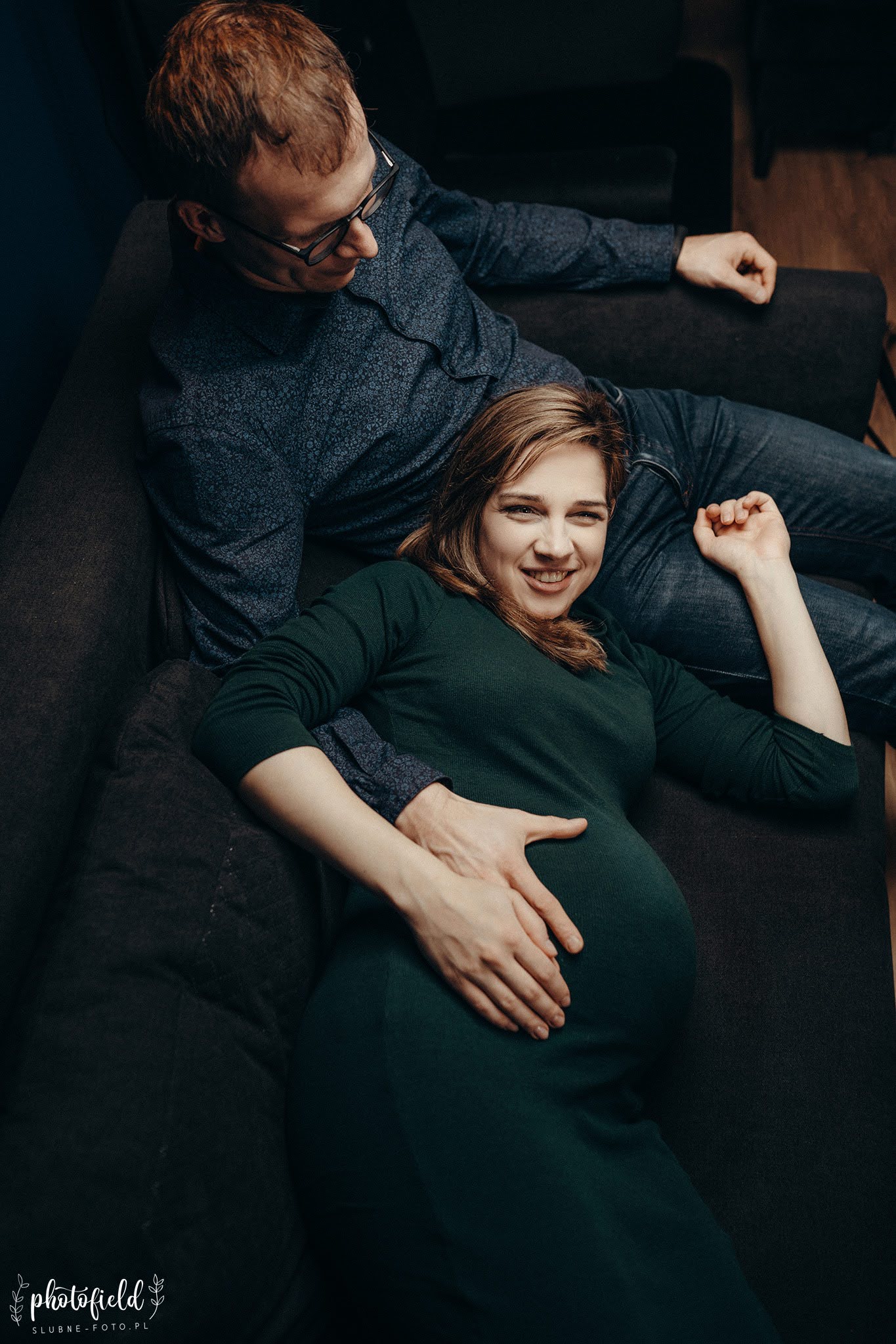 Sesja brzuszkowa ciążowa w domu Łódź