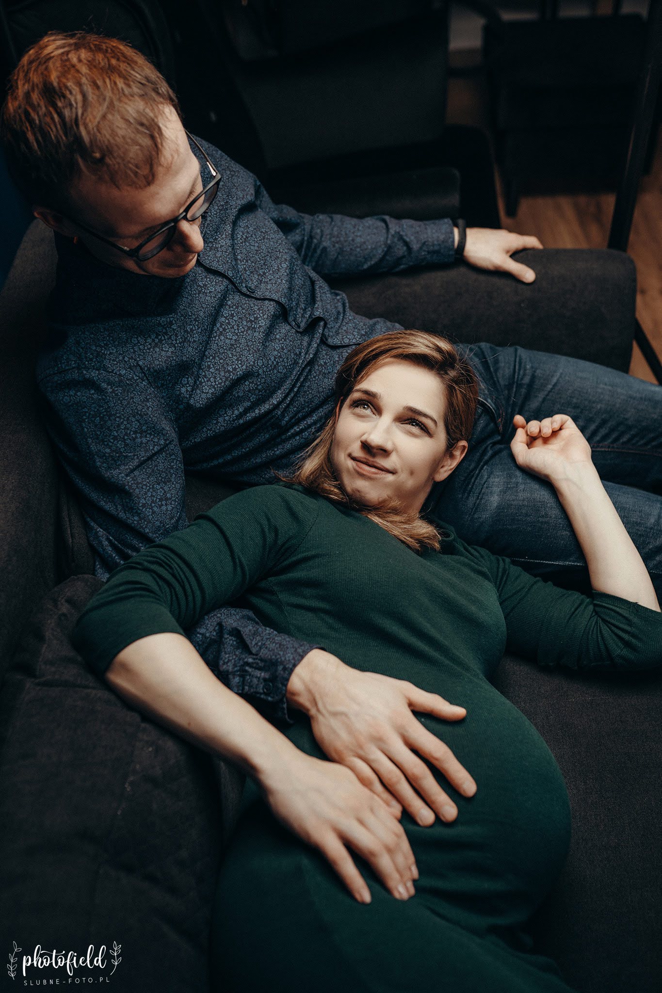 Sesja brzuszkowa ciążowa w domu Łódź