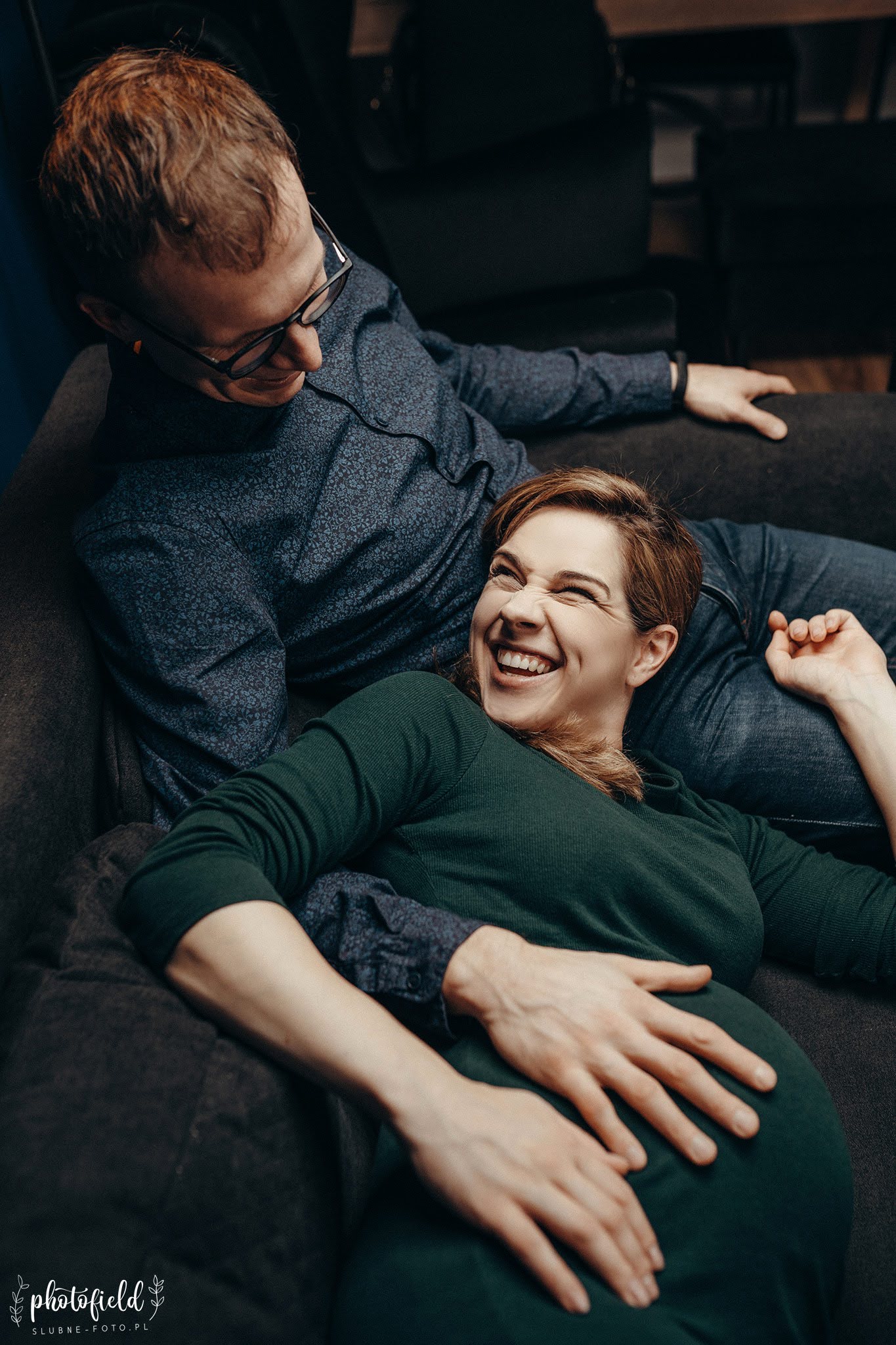 Sesja brzuszkowa ciążowa w domu Łódź